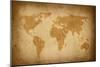 World Map-Vintage-ilolab-Mounted Premium Giclee Print