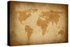 World Map-Vintage-ilolab-Stretched Canvas