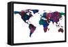World Map Watercolor-Lanie Loreth-Framed Stretched Canvas