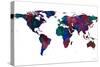 World Map Watercolor-Lanie Loreth-Stretched Canvas