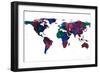 World Map Watercolor-Lanie Loreth-Framed Art Print