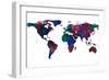 World Map Watercolor-Lanie Loreth-Framed Art Print