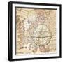 World Map with Solar-Lula Bijoux-Framed Art Print