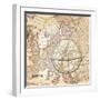 World Map with Solar-Lula Bijoux-Framed Art Print