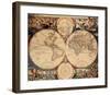 World Map-Nicholas Visscher-Framed Art Print