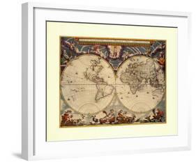 World Map-Joan Blaeu-Framed Art Print