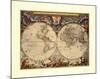 World Map-Joan Blaeu-Mounted Art Print