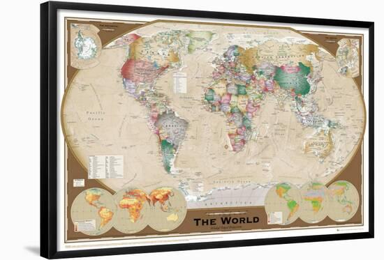 World Map-null-Framed Poster
