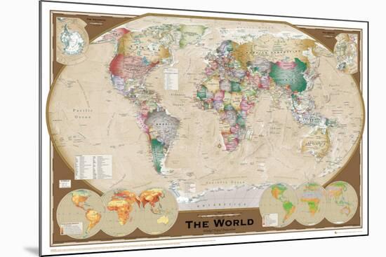 World Map-null-Mounted Poster