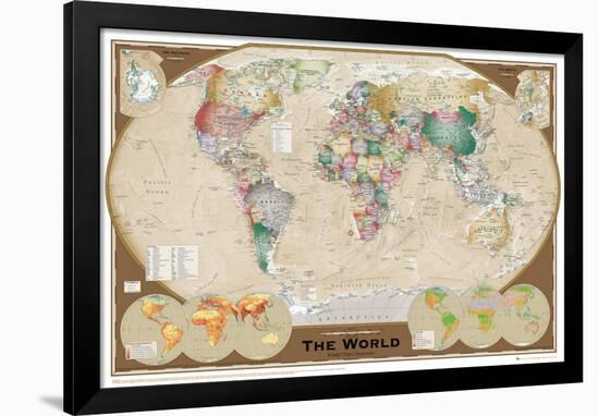 World Map-null-Framed Poster