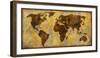 World Map-Paul Duncan-Framed Giclee Print