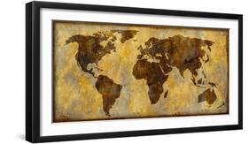 World Map-Paul Duncan-Framed Giclee Print