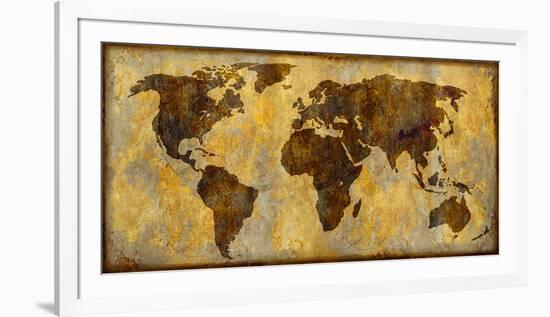 World Map-Paul Duncan-Framed Giclee Print