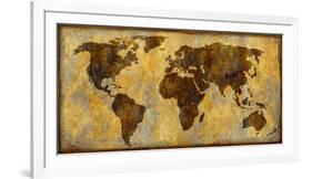 World Map-Paul Duncan-Framed Giclee Print