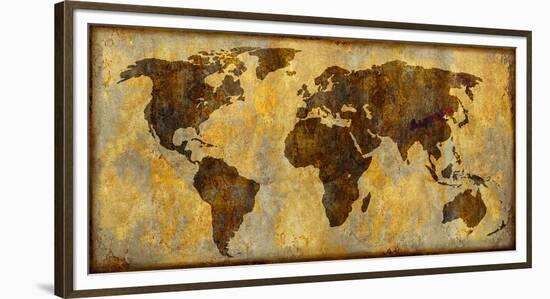 World Map-Paul Duncan-Framed Giclee Print