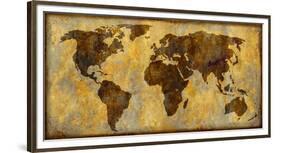 World Map-Paul Duncan-Framed Giclee Print