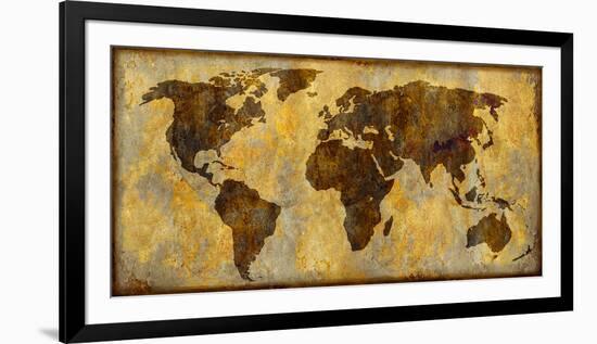 World Map-Paul Duncan-Framed Giclee Print
