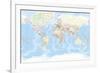 World Map-The Vintage Collection-Framed Giclee Print