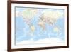 World Map-The Vintage Collection-Framed Giclee Print