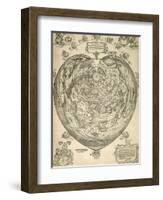 World Map-null-Framed Giclee Print