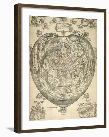 World Map-null-Framed Giclee Print