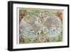 World Map-Petrus Plancius-Framed Art Print