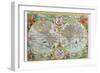 World Map-Petrus Plancius-Framed Art Print