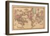 World Map-A.J. Johnson-Framed Art Print