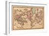 World Map-A.J. Johnson-Framed Art Print