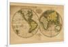 World Map-Mathew Carey-Framed Art Print