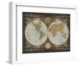 World Map-Elizabeth Medley-Framed Art Print