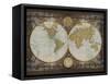 World Map-Elizabeth Medley-Framed Stretched Canvas