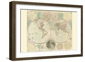World Map-Carington Bowles-Framed Art Print