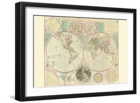 World Map-Carington Bowles-Framed Art Print