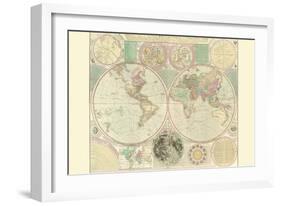 World Map-Carington Bowles-Framed Art Print