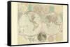 World Map-Carington Bowles-Framed Stretched Canvas