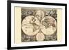 World Map-Nicolao Visscher-Framed Art Print