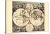 World Map-Nicolao Visscher-Stretched Canvas