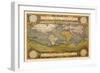 World Map-Abraham Ortelius-Framed Art Print