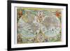 World Map-Petrus Plancius-Framed Premium Giclee Print