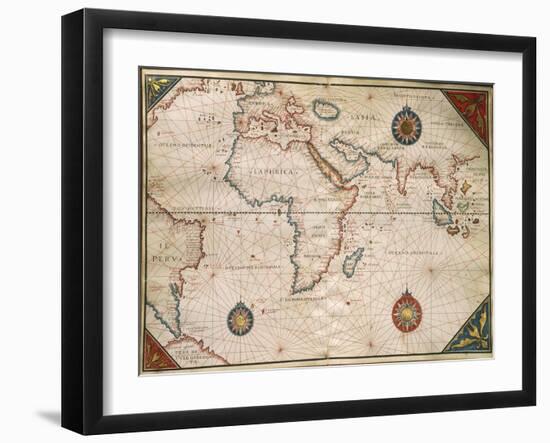 World Map-Giorgio Vasari-Framed Giclee Print