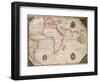 World Map-Giorgio Vasari-Framed Premium Giclee Print