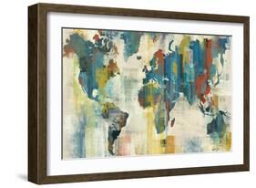 World Map-Eric Yang-Framed Art Print