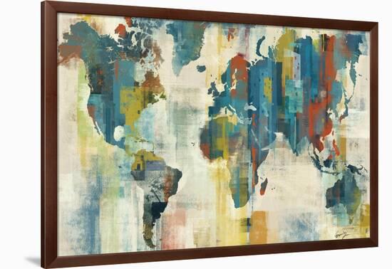 World Map-Eric Yang-Framed Art Print