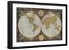 World Map-Elizabeth Medley-Framed Premium Giclee Print