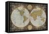 World Map-Elizabeth Medley-Framed Stretched Canvas