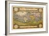 World Map-Abraham Ortelius-Framed Art Print