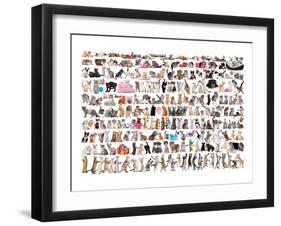 World of Cats-null-Framed Art Print