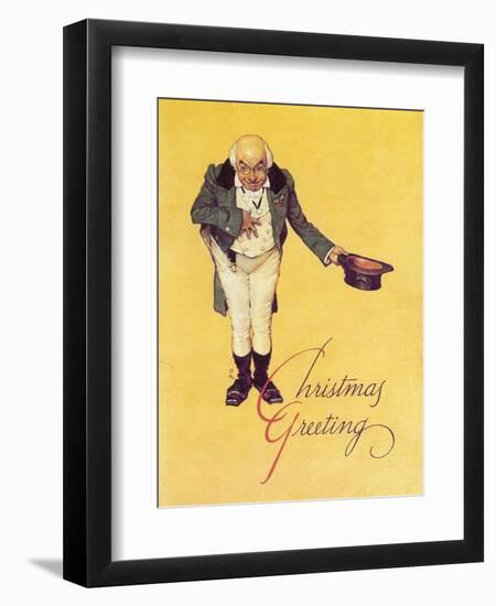 World of Charles Dickens-Norman Rockwell-Framed Giclee Print