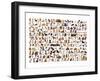 World of Dogs-null-Framed Art Print